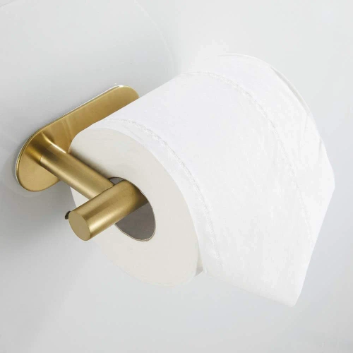JZU-304-GULD | Guld papirholder | Selvklæbende toiletpapir bøjle