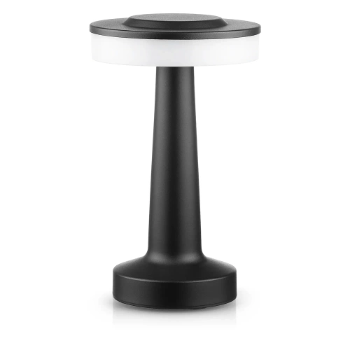 HJA14-NOIR | Lampe de table sans fil | Lampe de nuit tactile avec couleur de lumière réglable | Lumière USB