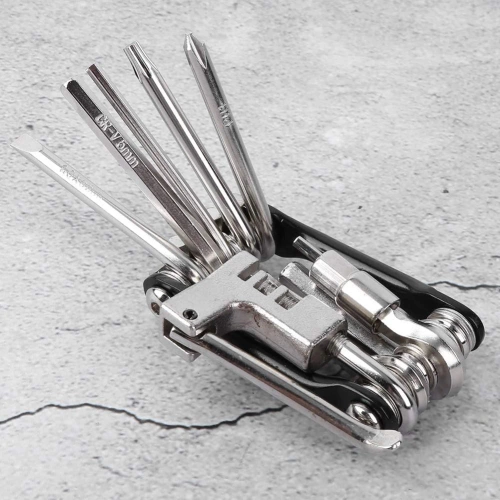 Fahrrad Multitool 11-in-1 mit Kettennieter | 11 Funktionen | T25-11in1