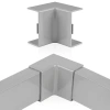 Innenwinkel-Verbinder für Kabelkanalabdeckung | 40 × 20 mm | grau | CDT-04-Grey