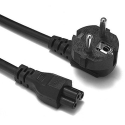 PC-1.5-1.5M-Negro | Cable de red 220-250V | conector &quot;trébol&quot;