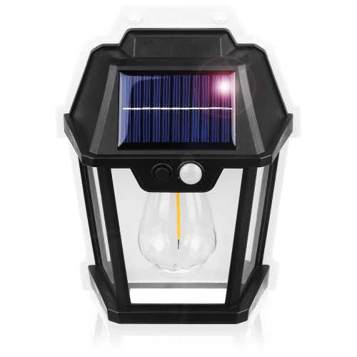 TG-TY13502 | Candeeiro de parede solar LED | Lâmpada solar com crepúsculo e sensor de movimento | Iluminação solar externa