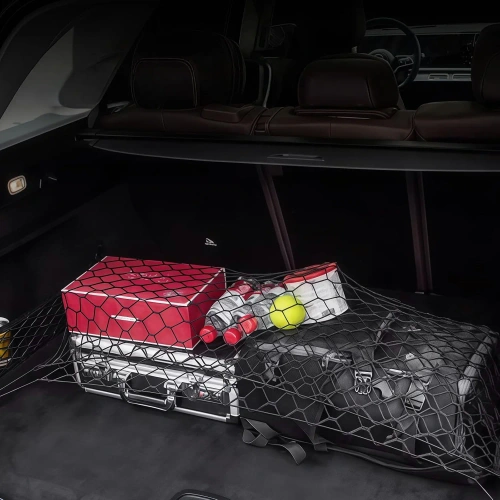 Rede organizadora para porta-malas de carro | rede elástica de segurança 110x60 cm | organizador de bagagem | rede de transporte | CTM-110*60CM-B