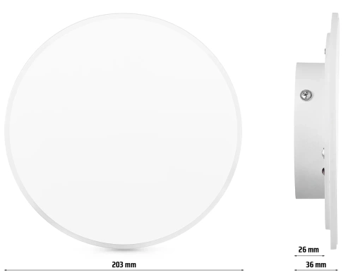 BD20-20CM-W| LED wall lamp | Wall lamp ⌀20 cm | Modern round lamp