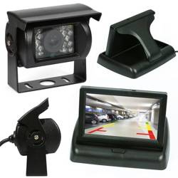 2v1 | PZ704 PZ470 | Set - 18IR 12-24V cúvacia kamera so skladacím 4,3&quot; LCD TFT monitorom