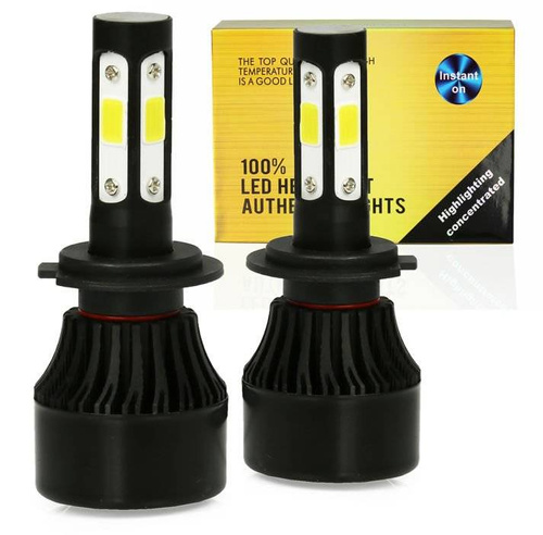 Sæt med H7 S4 COB LED pærer 80W 16000 lm