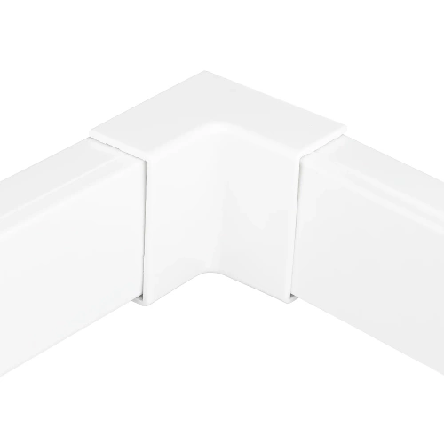 CDT-04 | Connecteur d'angle interne pour bande de recouvrement 40x20mm | blanc