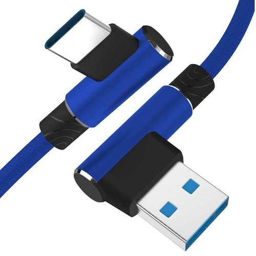 AM30 | Type-C 1M | Schuine USB-oplaadkabel voor telefoons | Snel opladen 3.0 2.4A