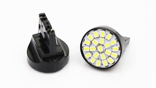 Autó LED izzó T20 W21W WY21W 22 SMD 1206 ELŐ