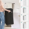 UYL-80L-NOIR | Panier à linge noir | Conteneur de jouets en bambou | Panier à vêtements en bois | Panier à linge à un compartiment pour la salle de bain