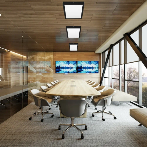 Pannello LED per soffitto | Plafond da superficie 60x30cm | 30W, 2850lm | nero