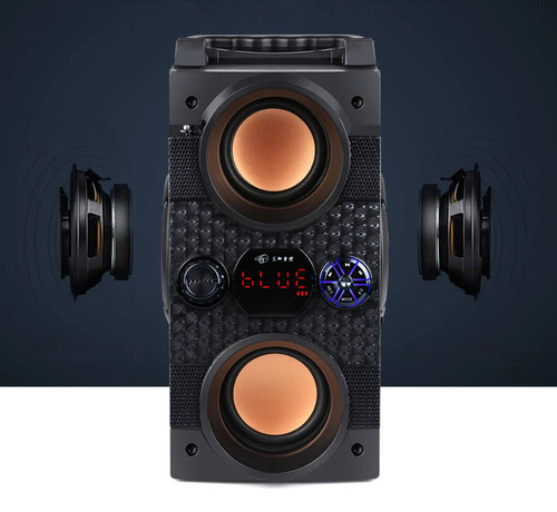 SP-A25 | Prenosný Bluetooth stĺpec | 4 reproduktory, drevený kryt | mikrofónový vstup a režim "Karaoke".