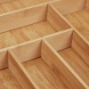 Organizador de talheres | Inserto de gaveta de bambu com 9 compartimentos | KBT-G944