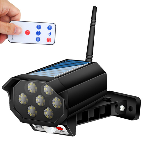 AH016-42 | LED solárne záhradné svietidlo s pohybovým a súmrakovým senzorom | Maketa fotoaparátu | IP65 | 42 SMD LED | IR diaľkové ovládanie