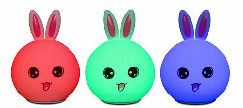NL-07 | Lámpara de noche silicona Bunny LED RGB 3W