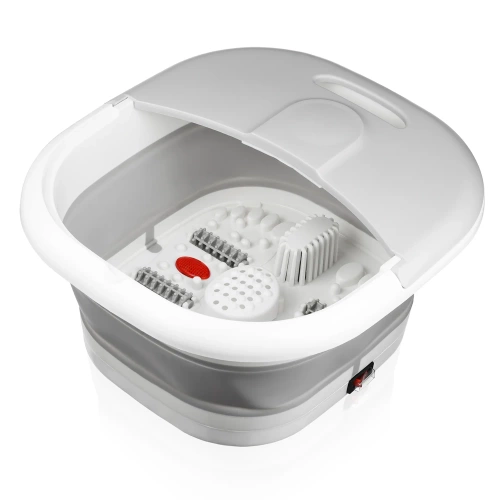 Fußmassagegerät klappbar | Fußbad mit Hydromassage und Infrarotfunktion | Q-806-GREY
