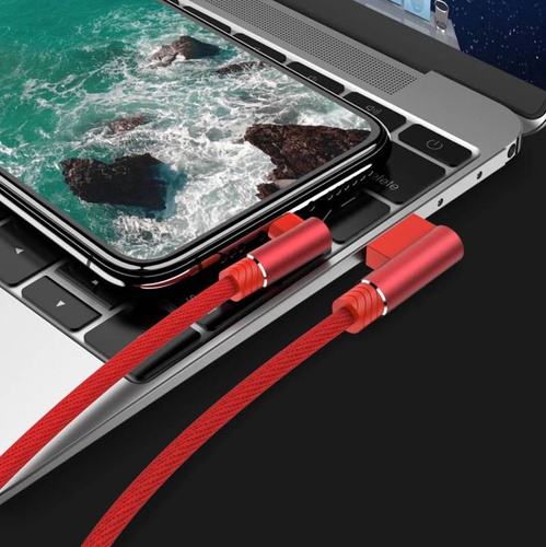 AM30 | Apple Lightning 2M | USB-кабель для зарядки телефону під кутом | iPhone 5 6 7 8 X 11 2.4A