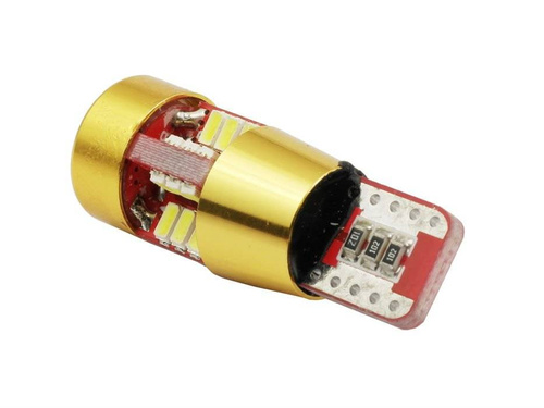 LED-autolamp W5W T10 27 SMD 3014 CAN BUS GOUD