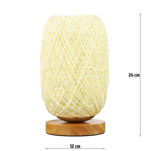 ZBD-C2314-BG | Candeeiro de cabeceira em rattan | Candeeiro de mesa elegante