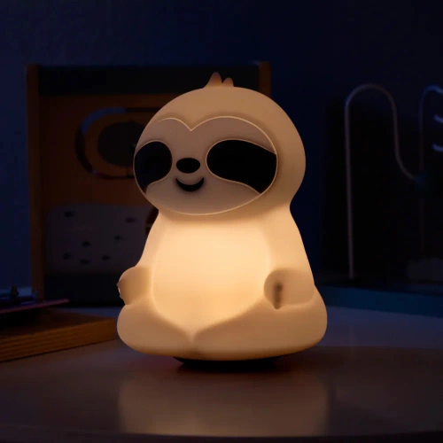 LED Silikone Natlampe Dovendyr | Bærbar Børnelampe 9 Lysfarver | JL-243