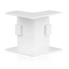 CDT-04 | Conector de ángulo interno para tira de cubierta 40x20mm | blanco