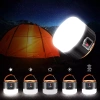 HWL-004 | Solcelle LED campinglampe, turist lommelygte med powerbank funktion | 5 lystilstande, SOS, 2400mAh, op til 10 timers drift