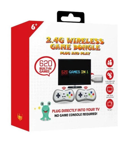 RS-32 | Console retrò DONGLE GAME BOX USB | 620 giochi in qualità HD 720p