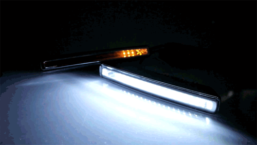 DRL 21 | 54 SMD 3014 LED-kørelys med indikator