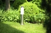 LLR-45CM | Standing garden lamp, round post for E27 bulb | Power supply 230V, stainless steel | stainless steel, 45cm