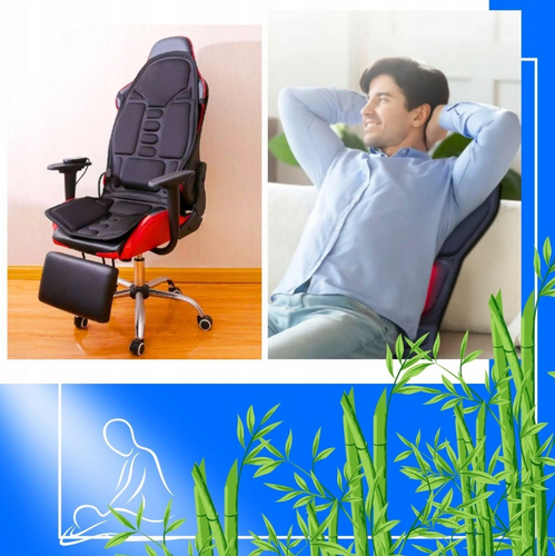 DZC-011-SORT | Universal massagemåtte | Bil massager | Opvarmningsfunktion