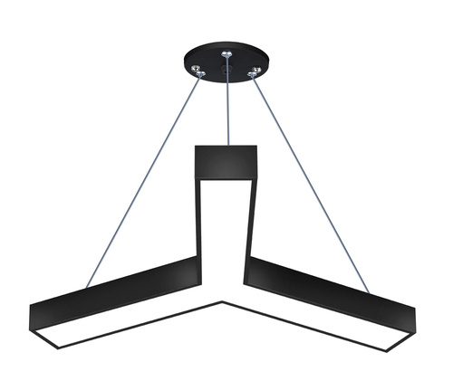 LPL-001 | Závěsné LED stropní svítidlo 30W | tvar Y | hliník | CCD nebliká | Φ90x10x6