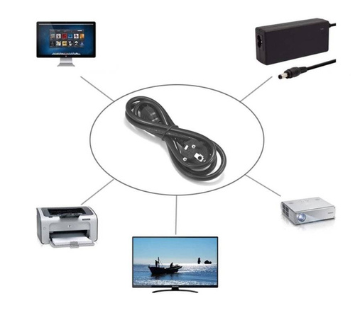 PC-1.5-1.5M-Negro | Cable de red 220-250V | conector "trébol"