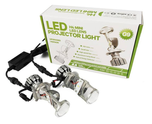 Set 60W LED bulbs H4 5530 SMD 12000lm projectors lenticular