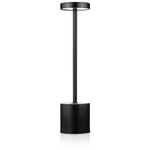  HJA28-NEGRO-2 | Lámpara de mesa de 34 cm con batería incorporada | Lámpara de noche con tres colores de luz | Lámpara atmosférica para hotel o restaurante.