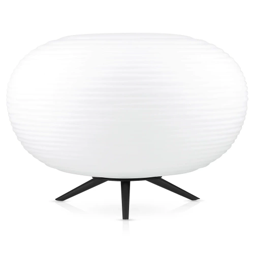 Tischleuchte mit Milchglas-Schirm | Glas Nachttischleuchte | CSD-C3425-W