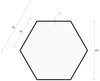LPL-003 | Hanging LED ceiling lamp 80W | hexagon full | aluminum | CCD not blinking | Φ80x6
