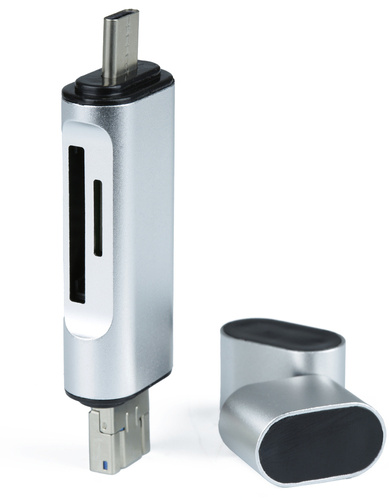 Speicherkartenleser | SD, microSD | USB, micro USB, USB Typ C, USB OTG | CR-004