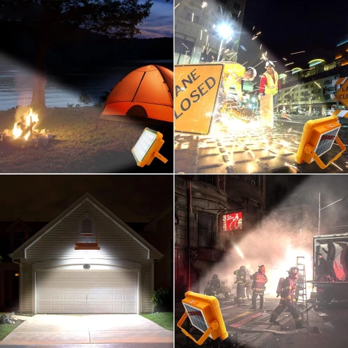 TGD-100W-ŽLTÁ | Solárna pracovná lampa | Funkcia powerbanky | LED