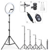 SENY 260T 4i1 | Ringlampe 260 mm | Justerbart stativ 210 cm | CA-004 netoplader | iOS/Android Bluetooth fjernbetjening