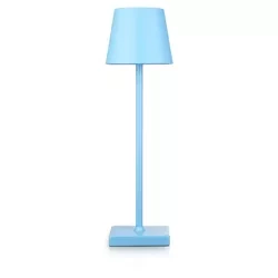 HJA28-AZUL-1 | Candeeiro de mesa com bateria incorporada | Lâmpada noturna sensível ao toque