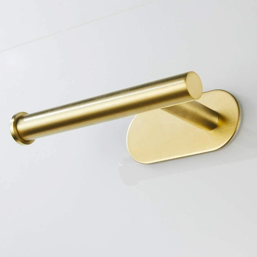 JZU-304-GOLD | Златен държач за хартия | Самозалепваща се закачалка за тоалетна хартия