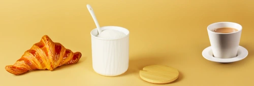 XM07-85-WHITE | Porcelánová cukornička s lyžičkou | Nádoba na cukor s bambusovým vekom