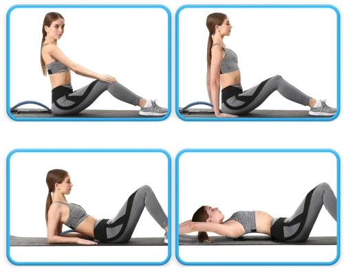 SLD-018-AZUL | Massageador de costas com 4 configurações | Camilla compacta com seção macia sob a coluna