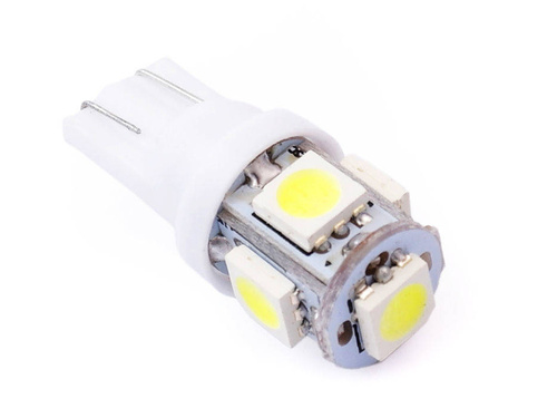 Auto LED žárovka 24V W5W T10 5 SMD 5050