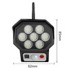 AH016-42 | LED-tuinlamp op zonne-energie met bewegings- en schemersensor | Dummycamera | IP65 | 42 SMD-LED&#39;s | IR-afstandsbediening