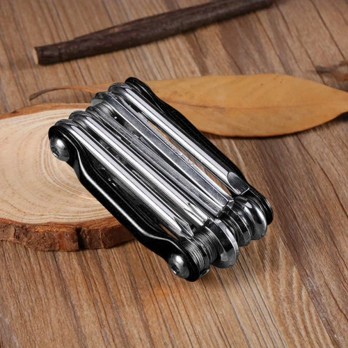 Set de unelte multifuncțional pentru bicicletă 11 în 1 | Multitool pentru bicicletă cu dispozitiv de desfăcut lanț | T25-11in1