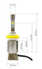 HB4 9006 CREE ™ TrueWhite Technology 9600 lm R3 LED kit