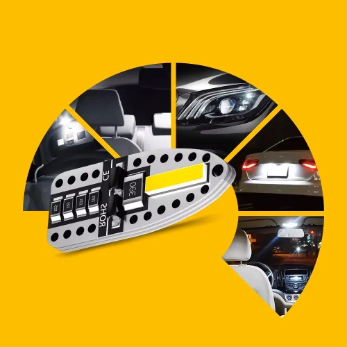 W5W T10 2 SMD 7020 LED autožárovka