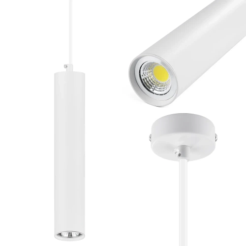 CTD-L30CM-BLANC| Lampe à suspension blanche | Plafonnier moderne | Éclairage décoratif