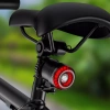 Luce posteriore intelligente per bicicletta | Illuminazione a LED con sensore freno | Luce posteriore a LED per bicicletta impermeabile IP65 con funzione frenante e ricarica USB | WD-SR